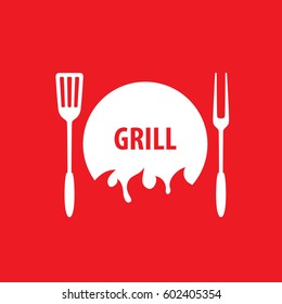 Barbecue party logo