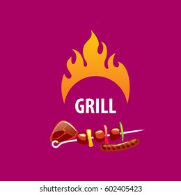 Barbecue party logo