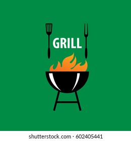 Barbecue party logo