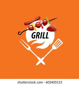 Barbecue party logo