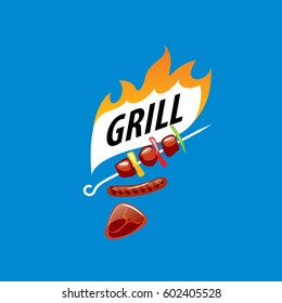 Barbecue party logo