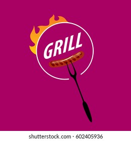 Barbecue party logo