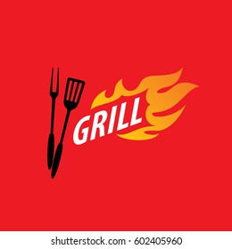 Barbecue party logo