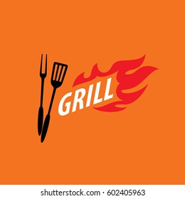 Barbecue party logo