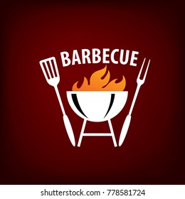 Barbecue party logo