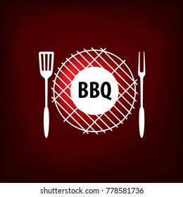 Barbecue party logo