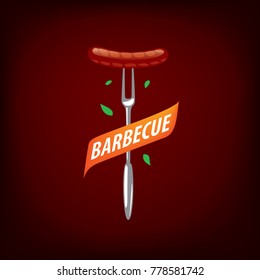 Barbecue party logo