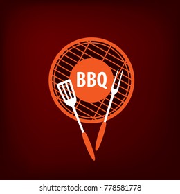 Barbecue party logo