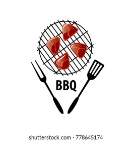 Barbecue party logo