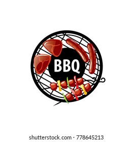 Barbecue party logo