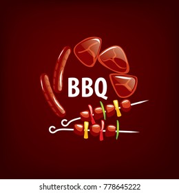Barbecue party logo