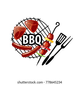 Barbecue party logo
