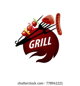 Barbecue party logo