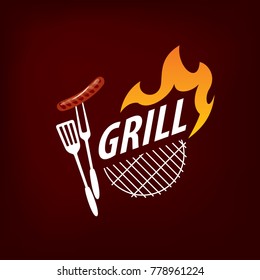 Barbecue party logo