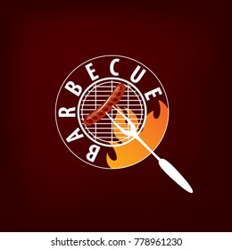 Barbecue party logo