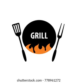 Barbecue party logo