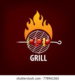Barbecue party logo