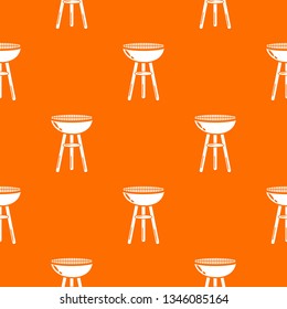 Barbecue pattern vector orange for any web design best