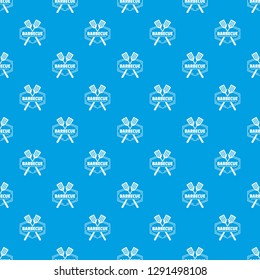 Barbecue pattern vector seamless blue repeat for any use