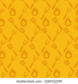 barbecue picnic fork spatula background