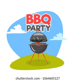 Barbecue Poster, Flyer, Template, Menu Card or Invitation Design.