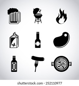 barbecue restaurant design, vector illustration eps10 graphic 