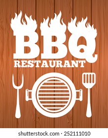 barbecue restaurant design, vector illustration eps10 graphic 