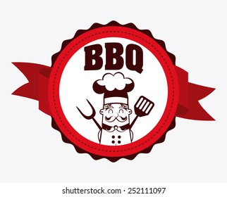 barbecue restaurant design, vector illustration eps10 graphic 