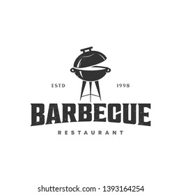 barbecue and restaurant logo illustration