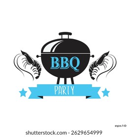 Barbecue restaurant - minimalist logo concept. Logo of Barbecue