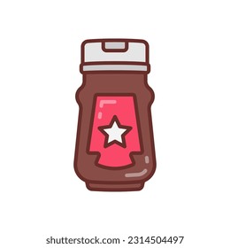 Barbecue Sauce icon in vector. Illustration