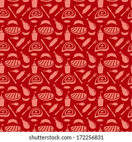 barbecue seamless pattern