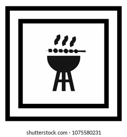 barbecue sign icon