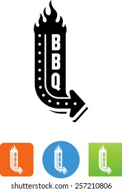 Barbecue sign icon