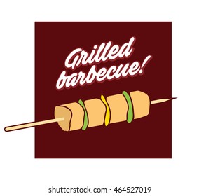 Barbecue Skewer Vector Illustration
