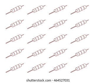 Barbecue Skewer Vector Illustration