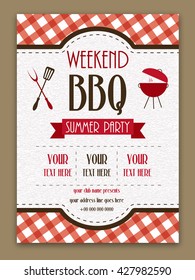  Barbecue Template or Menu design with space for your text.