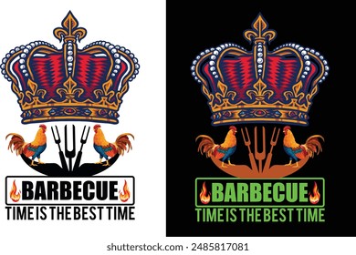 Barbecue time is the best time t shirt design and graphics design