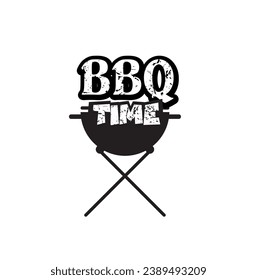 barbecue time card on a white background