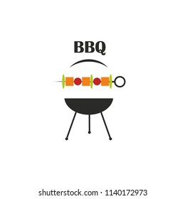 Barbecue time. Template for logo