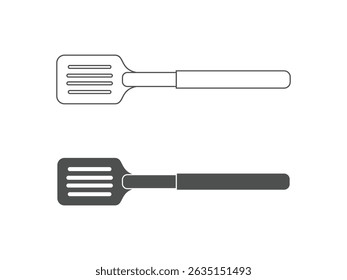 design de ferramentas para churrasco, símbolo de espátula, vetor, isolado em fundo transparente
