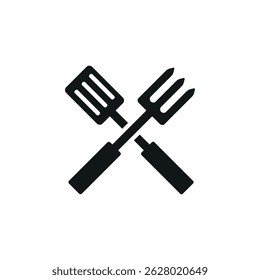Barbecue tools icon. Simple barbecue tools icon for social media, app and web design. Vector illustration.