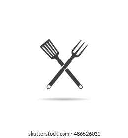 Barbecue utensils icons.