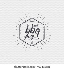 Barbecue Vector design elements, business signs, logos, identity, labels, badges and objects. Retro Vintage  BBQ  Insignias or Logotypes