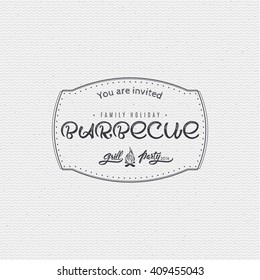 Barbecue Vector design elements, business signs, logos, identity, labels, badges and objects. Retro Vintage  BBQ  Insignias or Logotypes