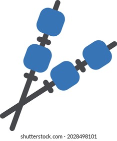 barbecue vector glyph colour icon