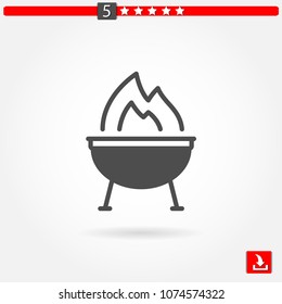 barbecue vector icon