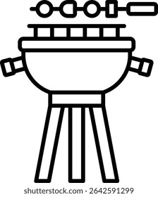 Barbecue vector icon. Can be used for printing, mobile and web applications.