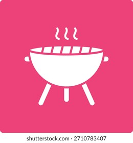 Ícone do vetor de churrasco. Pode ser usado para impressão, aplicativos móveis e da Web.