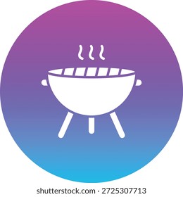 Icono de Vector de barbacoa. Se puede utilizar para aplicaciones de impresión, móviles y de Web.